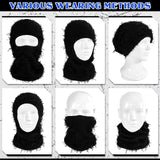 1pc Ski Mask Balaclava Distressed Hip Hop Mask Autumn And Winter Warm Ski Cold Hat For Men And Women Outdoor