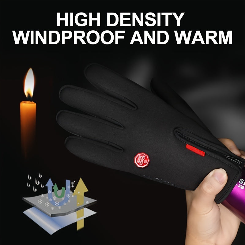 Cycling, Skiing, Mountaineering Gloves 2024 New Winter Warm Touch Screen Gloves for Women and Men