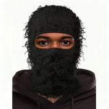 2024 New 1pc Ski Mask Balaclava - Keep Warm in Autumn and Winter - Distressed Hip Hop Mask for Men and Women