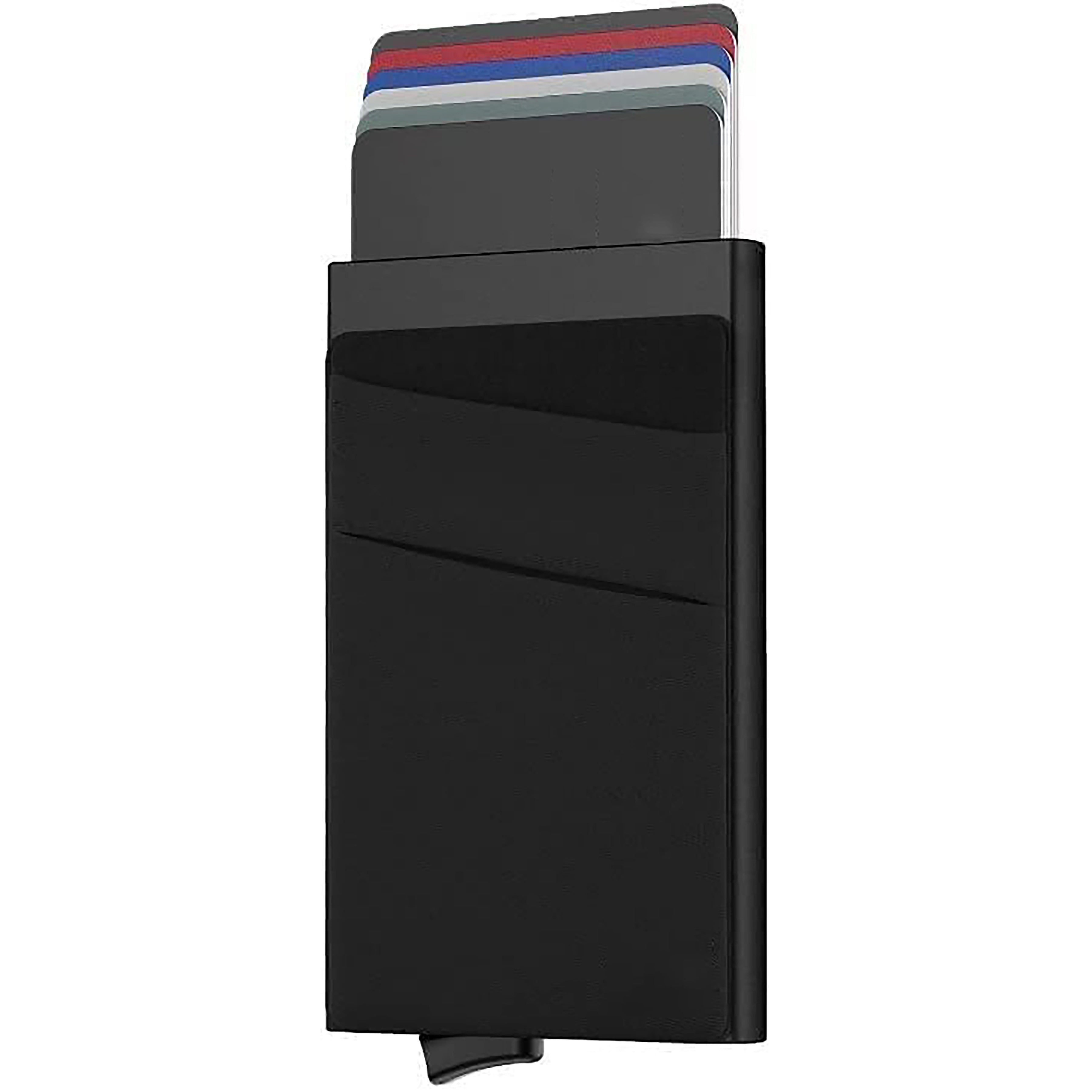 Minimalist RFID Blocking Men's Business Card Wallet - 2024 New Automatic Pop Up Credit Card Holder